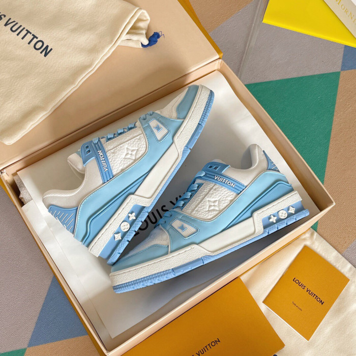 Louis Vuitton Trainer Monogram denim Sneaker Size 36-46 5-Color