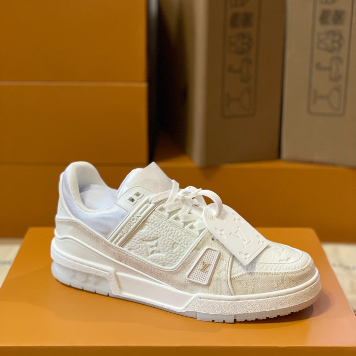 Louis Vuitton Trainer Monogram denim Sneaker Size 36-46  5-Color