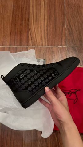 Christian Louboutin Louis High-Top Sneaker Size 36-46  8-Color