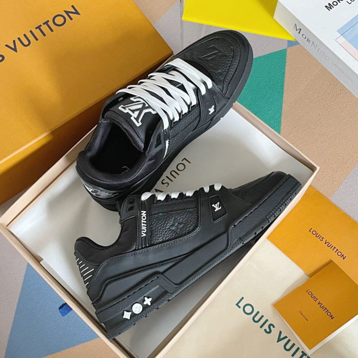 Louis Vuitton Trainer Monogram denim Sneaker Size 36-46 5-Color