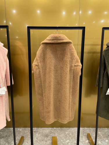 Max Mara Teddy fur long coat Size XS-M