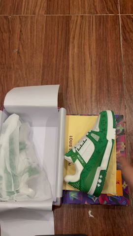 Louis Vuitton Trainer Monogram denim Sneaker Size 36-46  5-Color