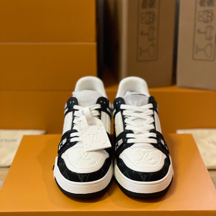 Louis Vuitton Trainer Monogram denim Sneaker Size 36-46  5-Color