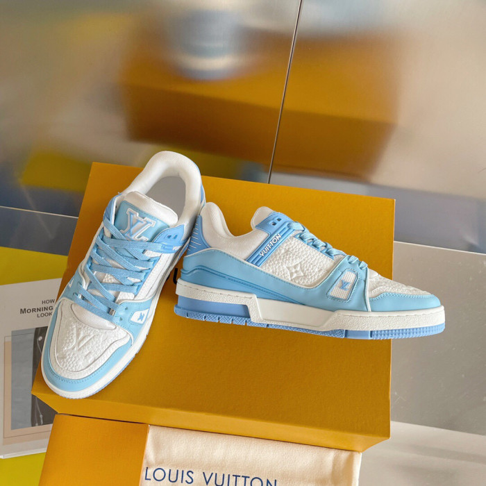 Louis Vuitton Trainer Monogram denim Sneaker Size 36-46 5-Color