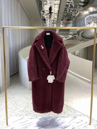 Max Mara Teddy fur long coat Size XS-M