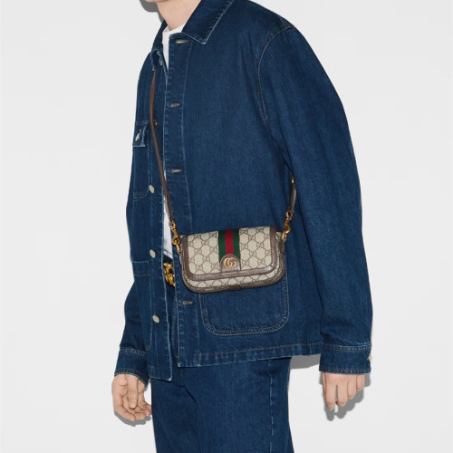 Gucci Ophidia Super-Mini Shoulder Bags Size 18.5*10*5.5cm