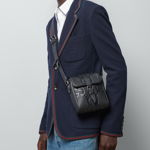 Gucci Kleine Mit Jumbo GG Shoulder Bags Size 14.5*18.5*4.5cm