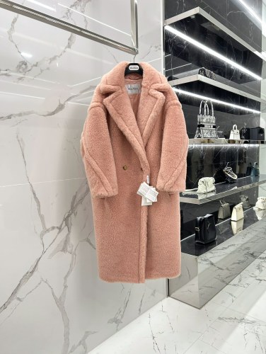 Max Mara Teddy fur long coat Size XS-M