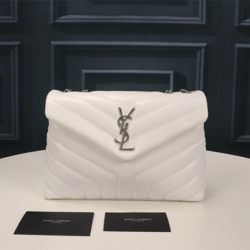YSL Lou Lou Puffer Women Shoulder Bags Size 24cm