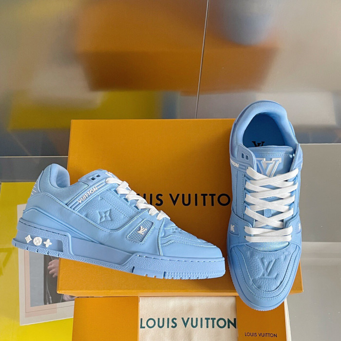 Louis Vuitton Trainer Monogram denim Sneaker Size 36-46 5-Color