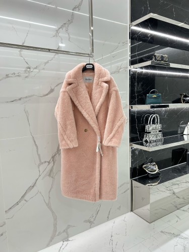 Max Mara Teddy fur long coat Size XS-M