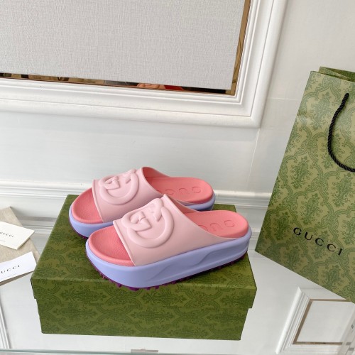 Gucci Interlocking G Slippers Size 36-41 4-Color