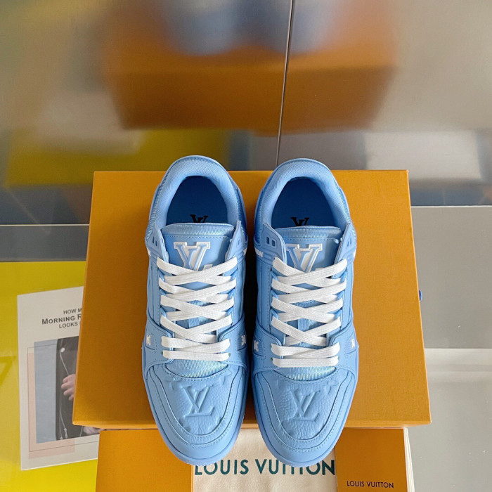 Louis Vuitton Trainer Monogram denim Sneaker Size 36-46 5-Color