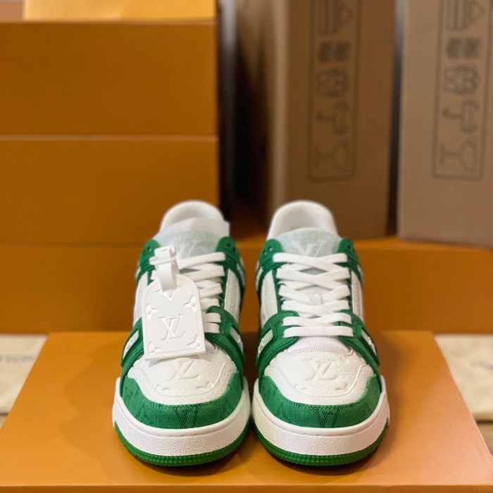 Louis Vuitton Trainer Monogram denim Sneaker Size 36-46  5-Color