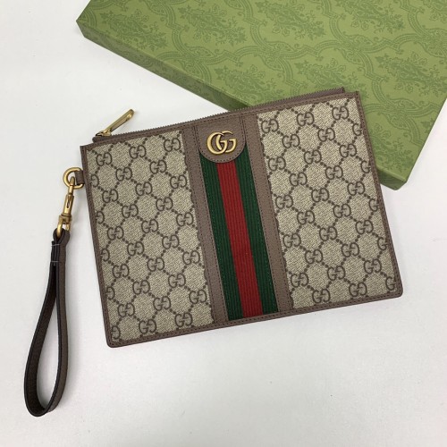 Gucci New GG Supreme Pouch Size 24*17.5*1cm Style 672989