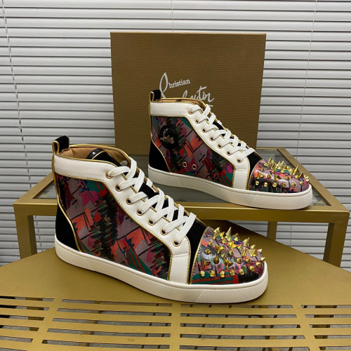 Christian Louboutin Lou Pik Pik High-Top Sneaker Size 36-46  7-Color