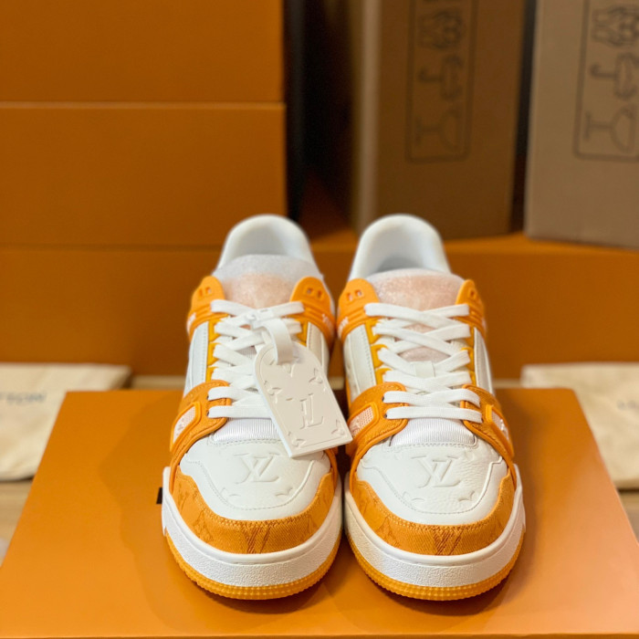 Louis Vuitton Trainer Monogram denim Sneaker Size 36-46  5-Color