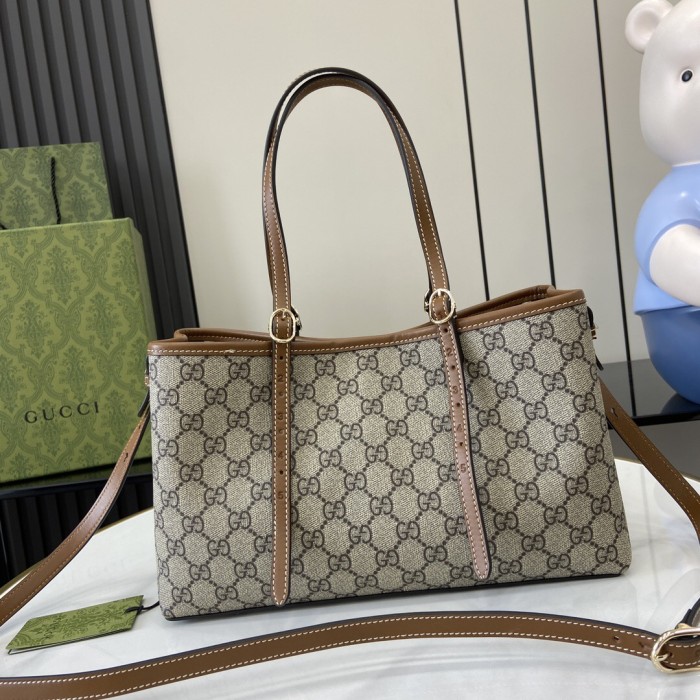 Gucci GG Emblem Women Shopping Bags Size 30*18*11cm