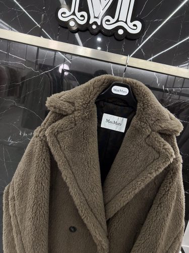 Max Mara Teddy fur long coat Size XS-M