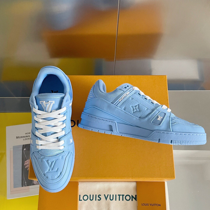Louis Vuitton Trainer Monogram denim Sneaker Size 36-46 5-Color