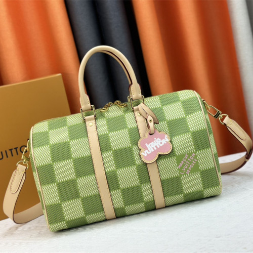 Louis Vuitton N40671 Keepall Bandouli è re 35 Damier Golf Marque L.Vuitton d é pos é e Travel Bags Size 34*21*16cm