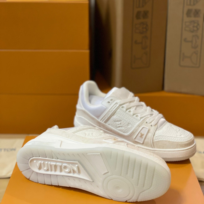 Louis Vuitton Trainer Monogram denim Sneaker Size 36-46  5-Color