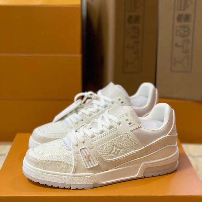 Louis Vuitton Trainer Monogram denim Sneaker Size 36-46  5-Color