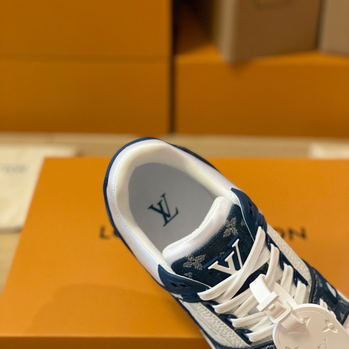 Louis Vuitton Trainer Monogram denim Sneaker Size 36-46  5-Color