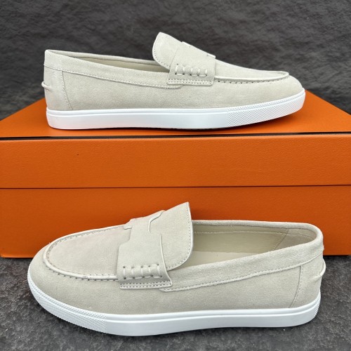 Hermes Job Unisex Loafers Size 35-46