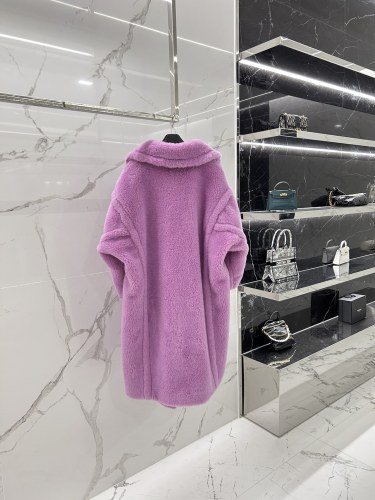 Max Mara Teddy fur long coat Size XS-M