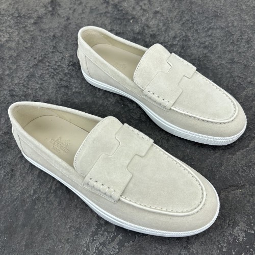 Hermes Job Unisex Loafers Size 35-46