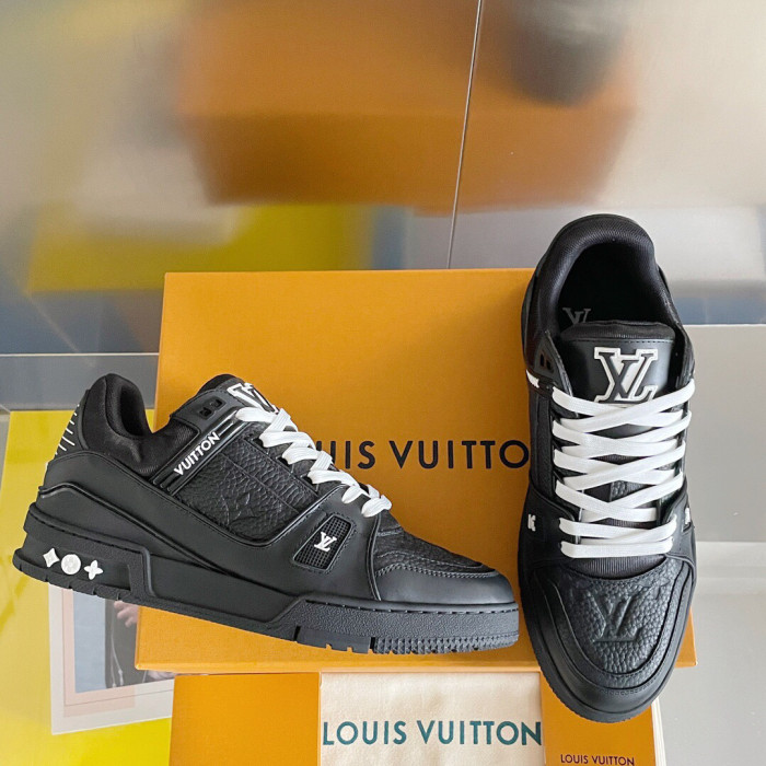 Louis Vuitton Trainer Monogram denim Sneaker Size 36-46 5-Color