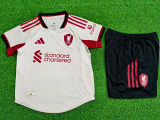 25-26 LIV Away Kids Player Version Soccer Jersey 1:1 Thai Quality (球员童装)