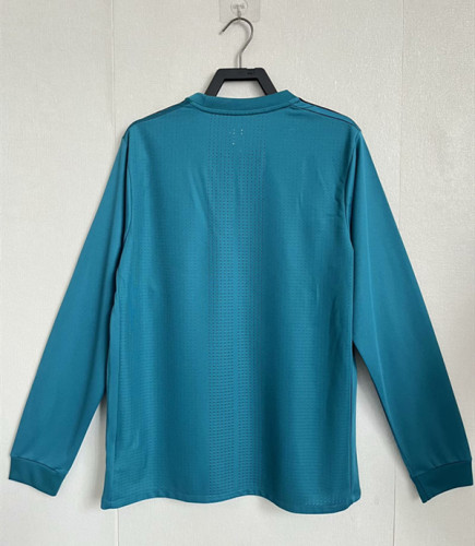 2017-2018 RMA Third Long Sleeve Player Version Retro Soccer Jersey