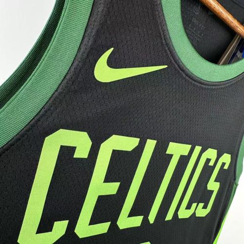 24-25 CELTICS TATUM #0 Black City Edition Top Quality Hot Pressing NBA Jersey