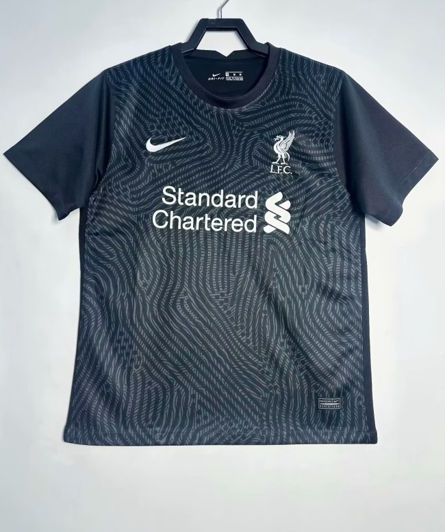 2020-2021 LIV Black Goalkeeper Retro Soccer Jersey