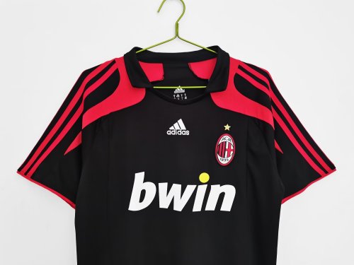2007-2008 ACM Third Black Retro Soccer Jersey