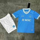 25-26 Napoli Homer Kids Soccer Jersey 1:1 Thai Quality
