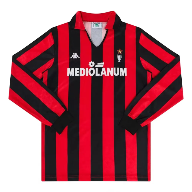 1989-1990 ACM Home Long sleeves Retro Soccer Jersey