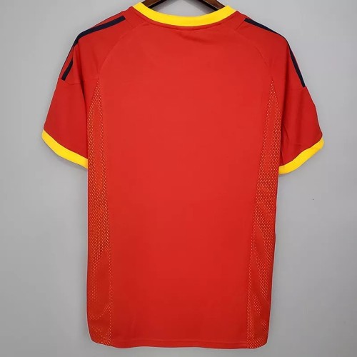 2002 Spain Home Retro Soccer Jersey