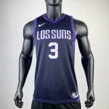 2017-18 SUNS PAUL #3 Royal Blue City Edition Top Quality Hot Pressing NBA Jersey
