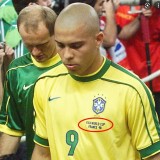 1998 Ronaldo # 9 Brazil Home Retro Soccer Jersey
