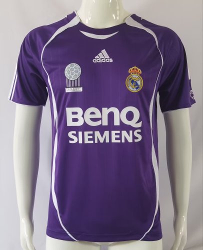 2006-2007 RMA  Away Retro Soccer Jersey