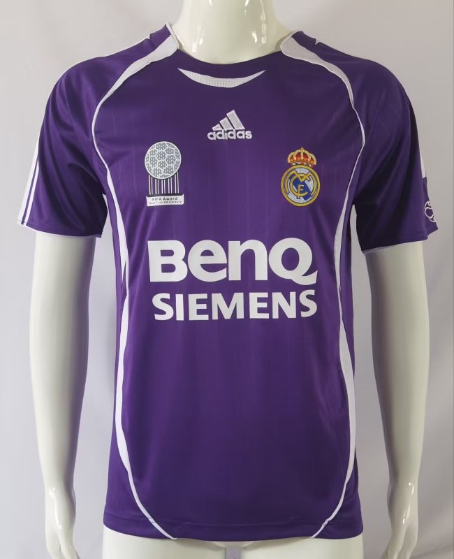 2006-2007 RMA  Away Retro Soccer Jersey