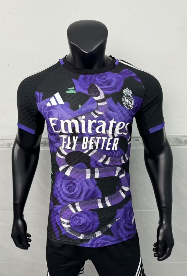 25-26 RMA Purple Special Edition Player Version Training Shirts *玫瑰蛇