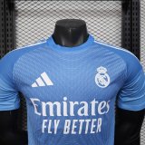 25-26 RMA Blue GoalKeeper Player Version Soccer Jersey