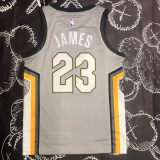 2018 Cleveland Cavaliers JAMES #23 Gray Top Quality Hot Pressing NBA Jersey