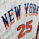 24-25 KNICKS BRIDGES #25 White City Edition Top Quality Hot Pressing NBA Jersey