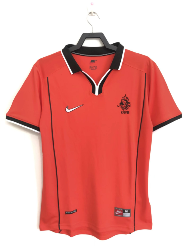 1998  NetherIands Home Retro Soccer Jersey