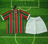 25-26 Fluminense Home Kids Soccer Jersey